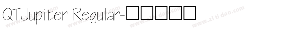 QTJupiter Regular字体转换